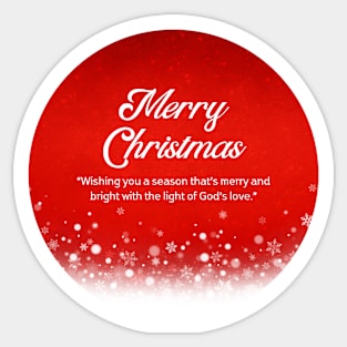 Merry Christmas Round Sticker 48 Sticker